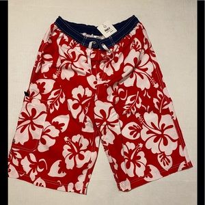 NWT Hanna Andersson PEANUTS SNOOPY GREEN SWIM TRUNKS BOARD SHORTS 110 5 $49